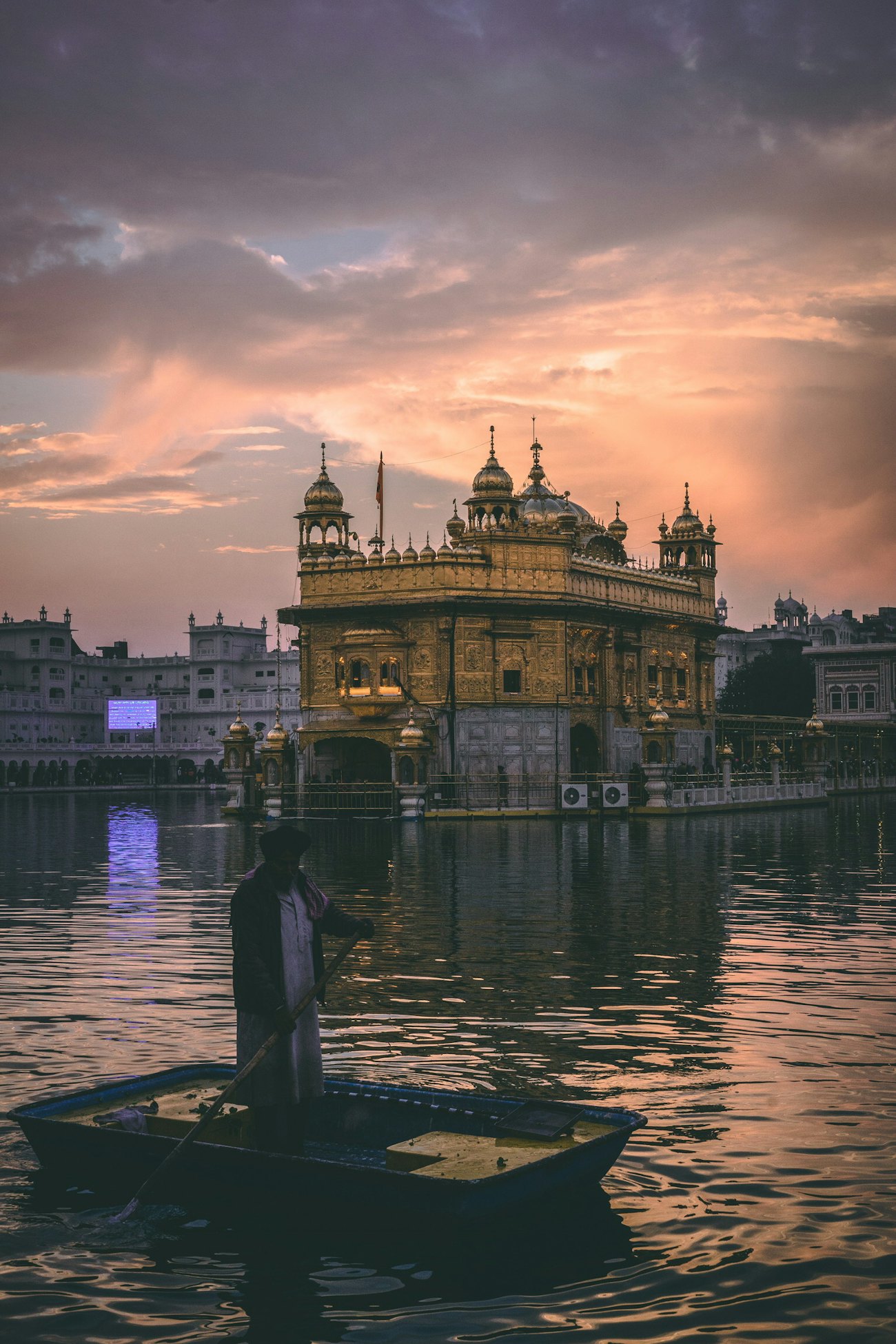 The Golden Temple, Amritsar, at dusk