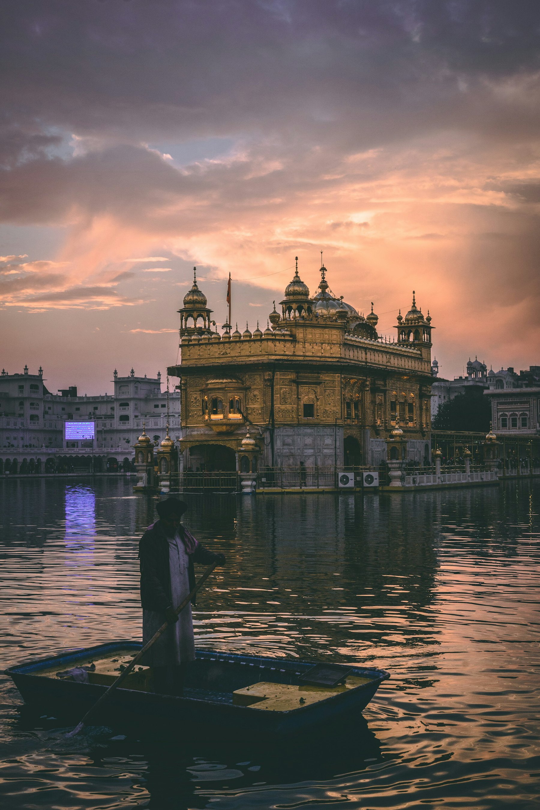 The Golden Temple, Amritsar, at dusk